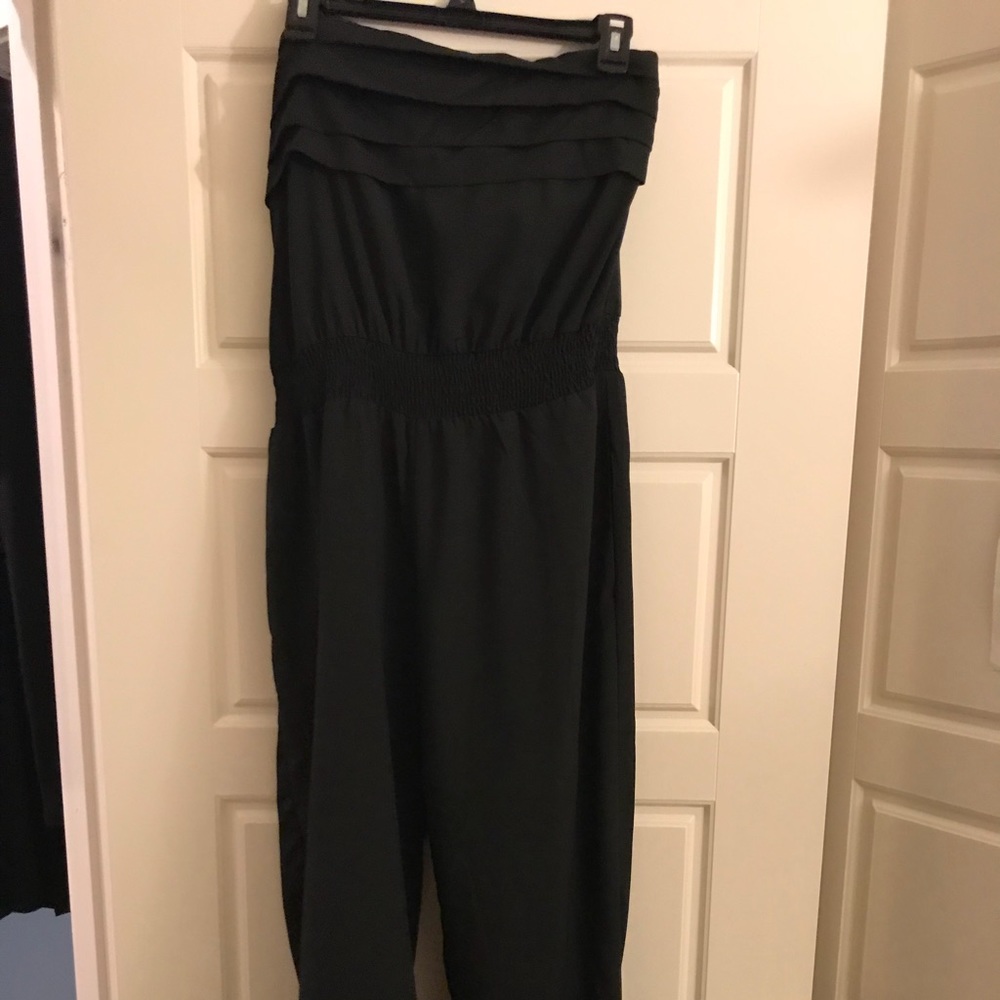 Strapless Black Jumpsuit